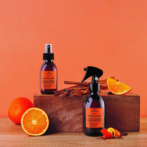 Ambientador spray Sweet Gourmand (canela e laranja)